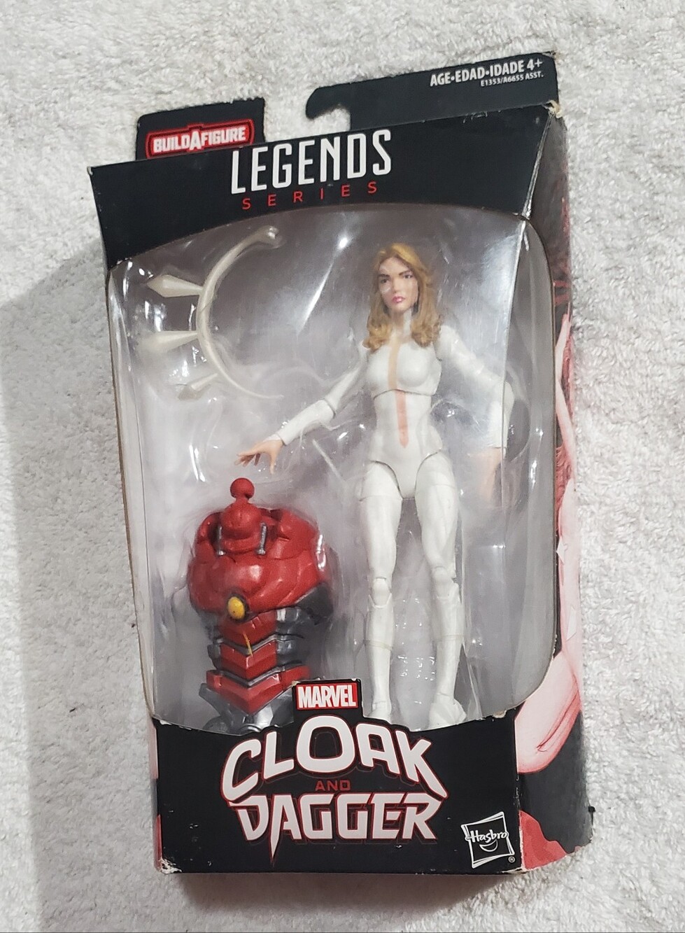 Marvel Cloak and Dagger Figure in White with Red Accessory